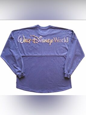 Walt Disney World 50th Anniversary Glitter Spirit Long Sleeve Purple Size XS